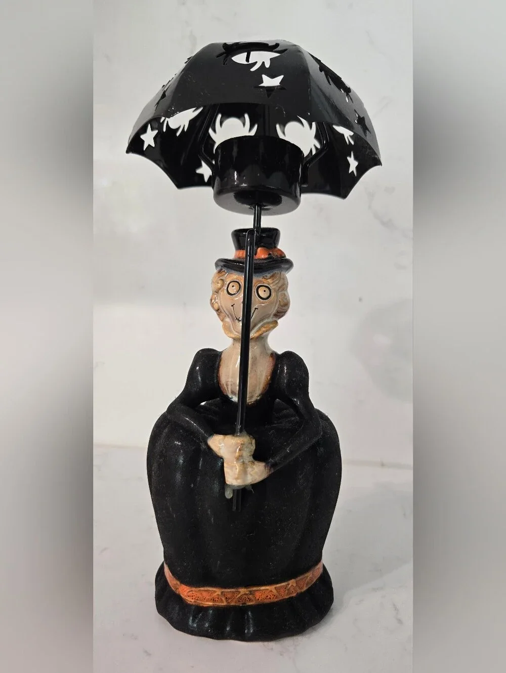 Yankee Candle Boney Bunch Aunt Hilda Tealight Umbrella - Rare 2009